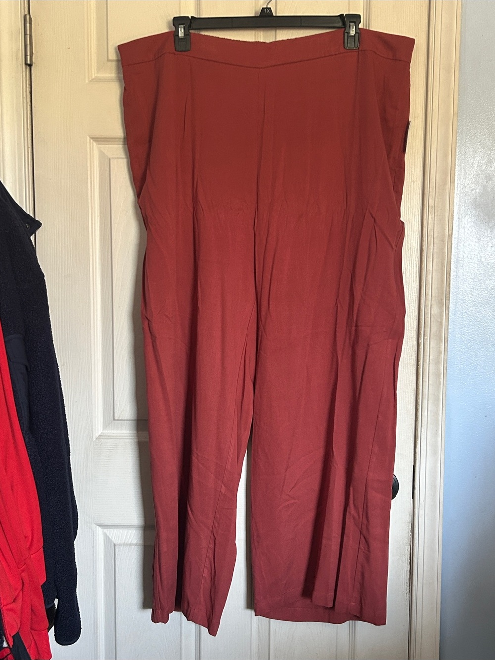 NWT Old Navy high rise Playa Wide leg cherry birch size 3X